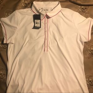 Pink & White Golf Shirt